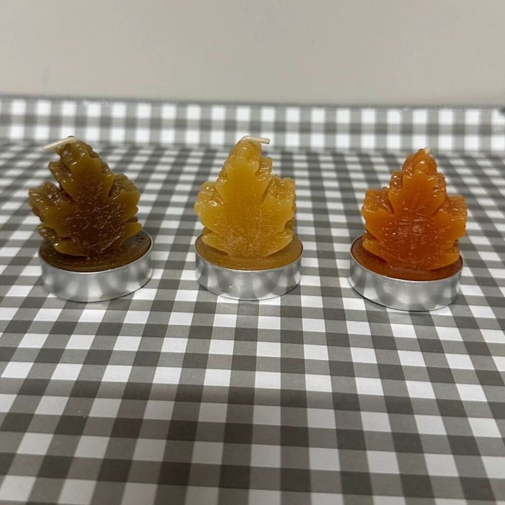 Tea light leave candles